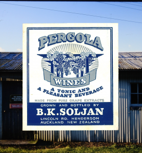 old pergola wines label from B K Soljan